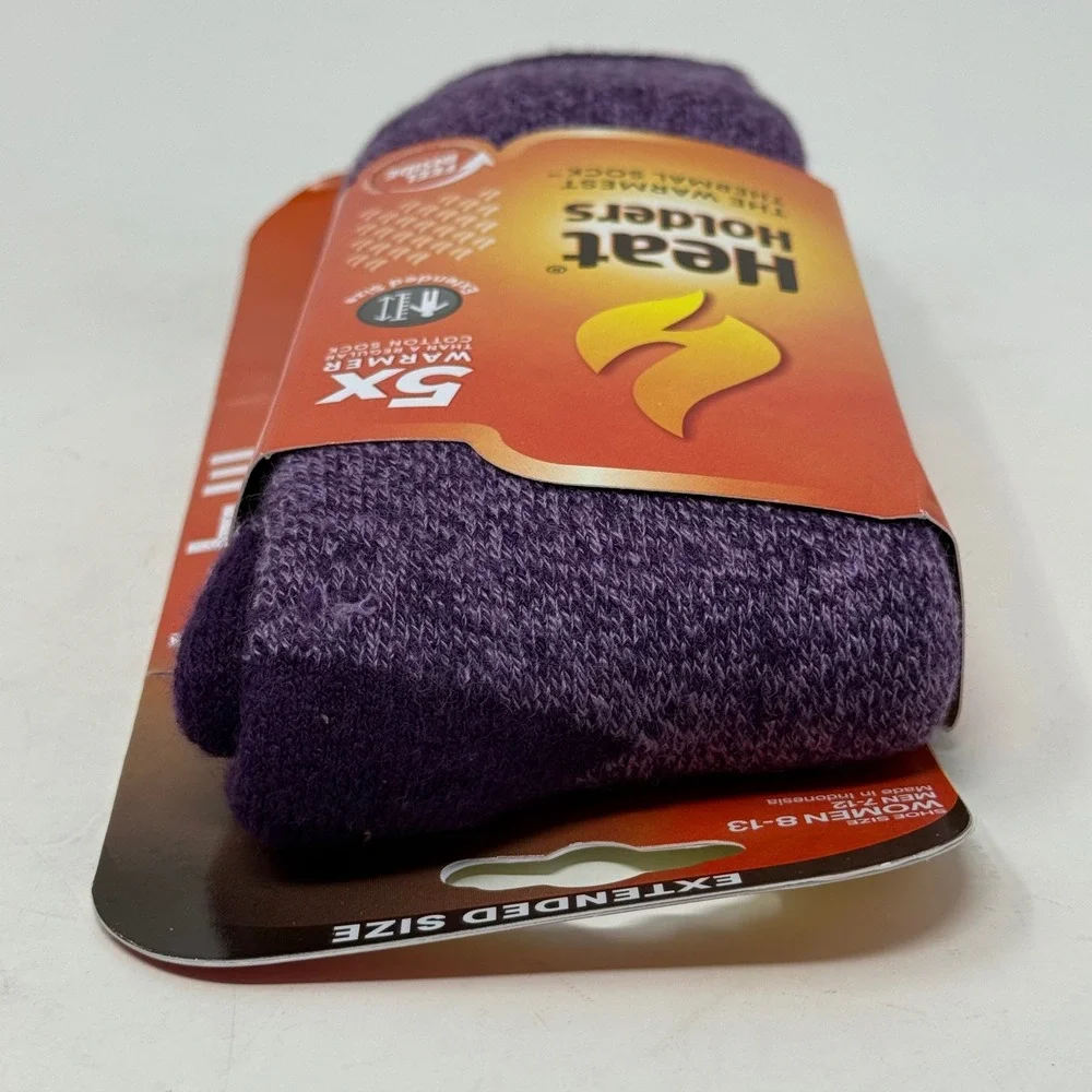 Heat Holders Lite Thermal Socks Women 8-13 Men 7-12 Purple HH1W08313 Winter Cozy